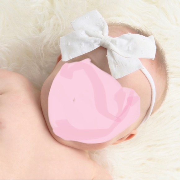 White Lace, Hearts, & Pink Satin! NWT Baby/Toddler Bow Set - Picture 5 of 5